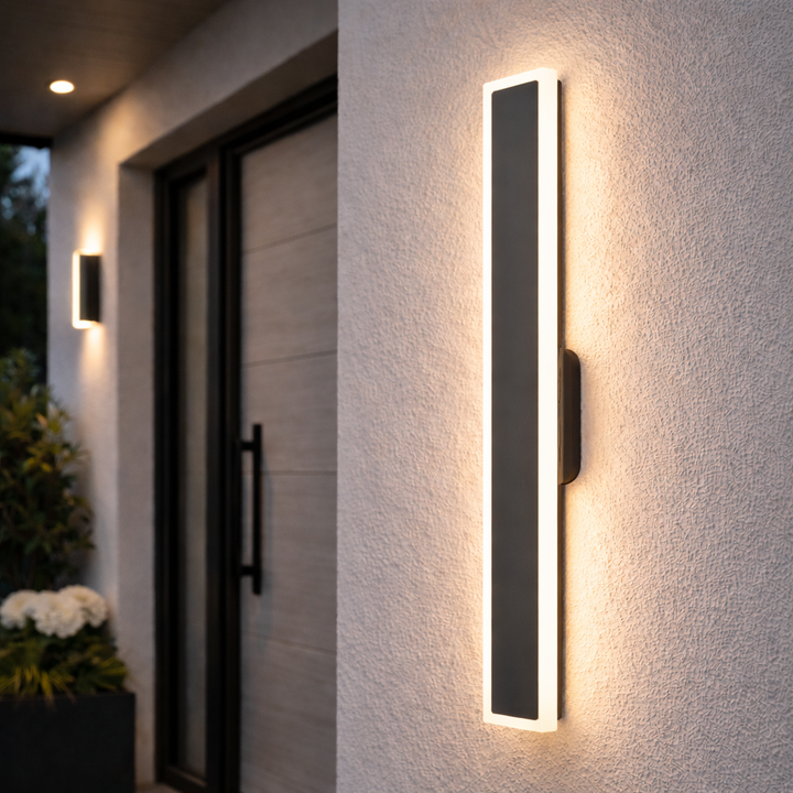 Forster medium anthracite outdoor linear wall light