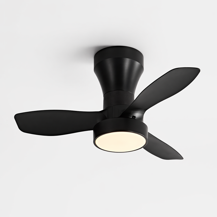 Gladstone black ceiling fan with light luxury hero