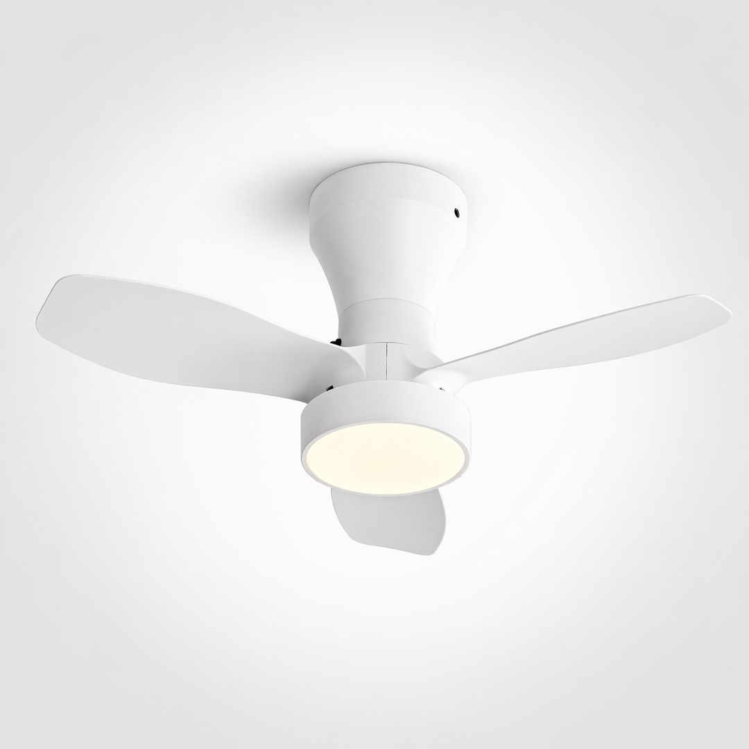 Gladstone white ceiling fan with light hero