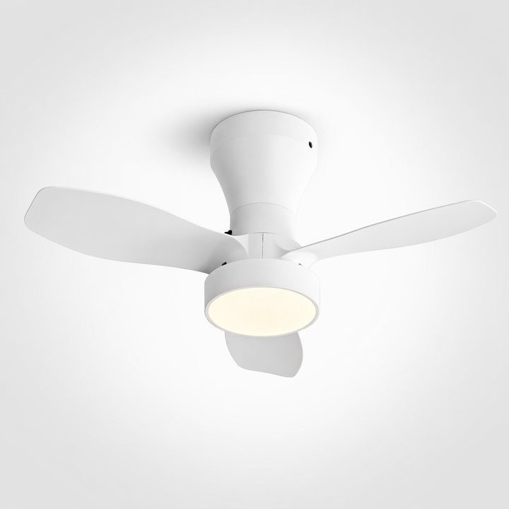 Gladstone white ceiling fan with light hero