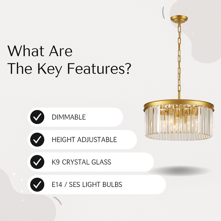 Carolina Chandelier Gold