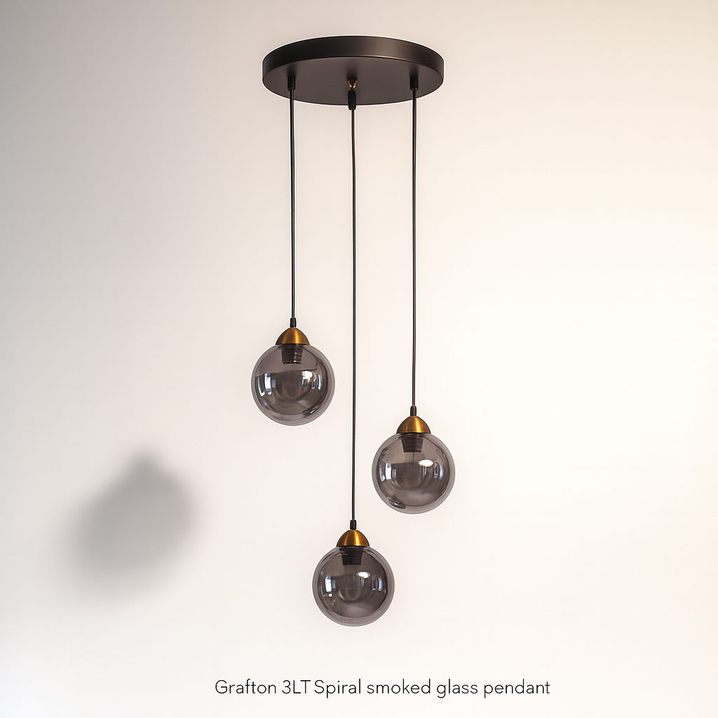 Grafton 3lt Spiral Pendant
