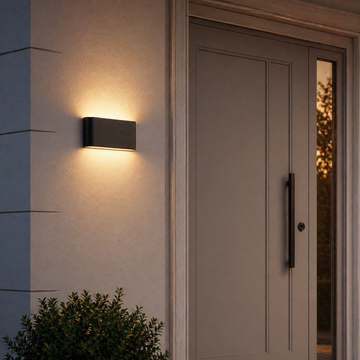 Jaca Wall Light – Black Slim Outdoor LED Wall Light