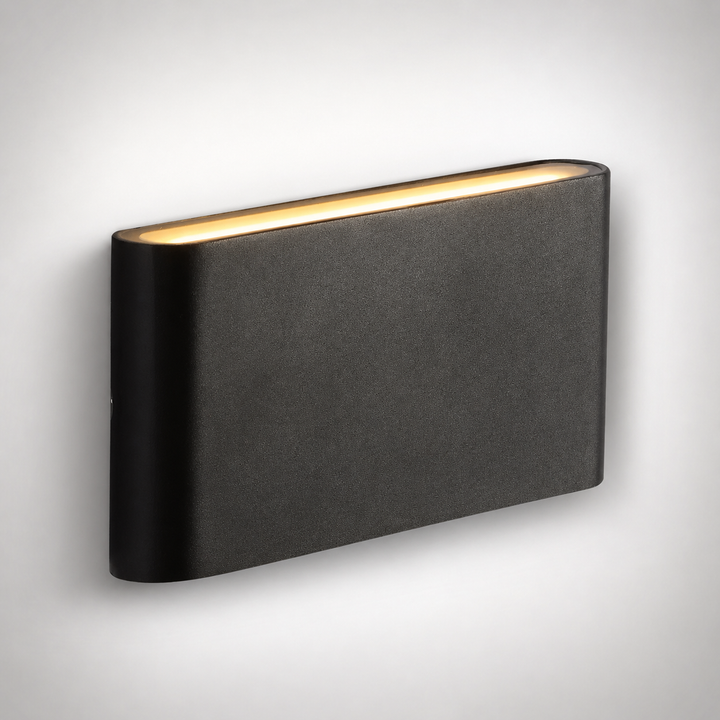 Jaca black LED wall light