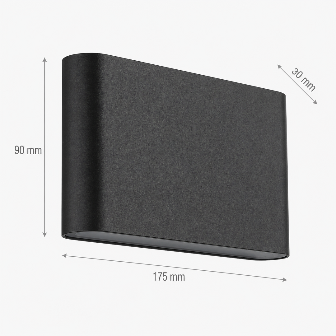 Jaca wall light dimensions diagram