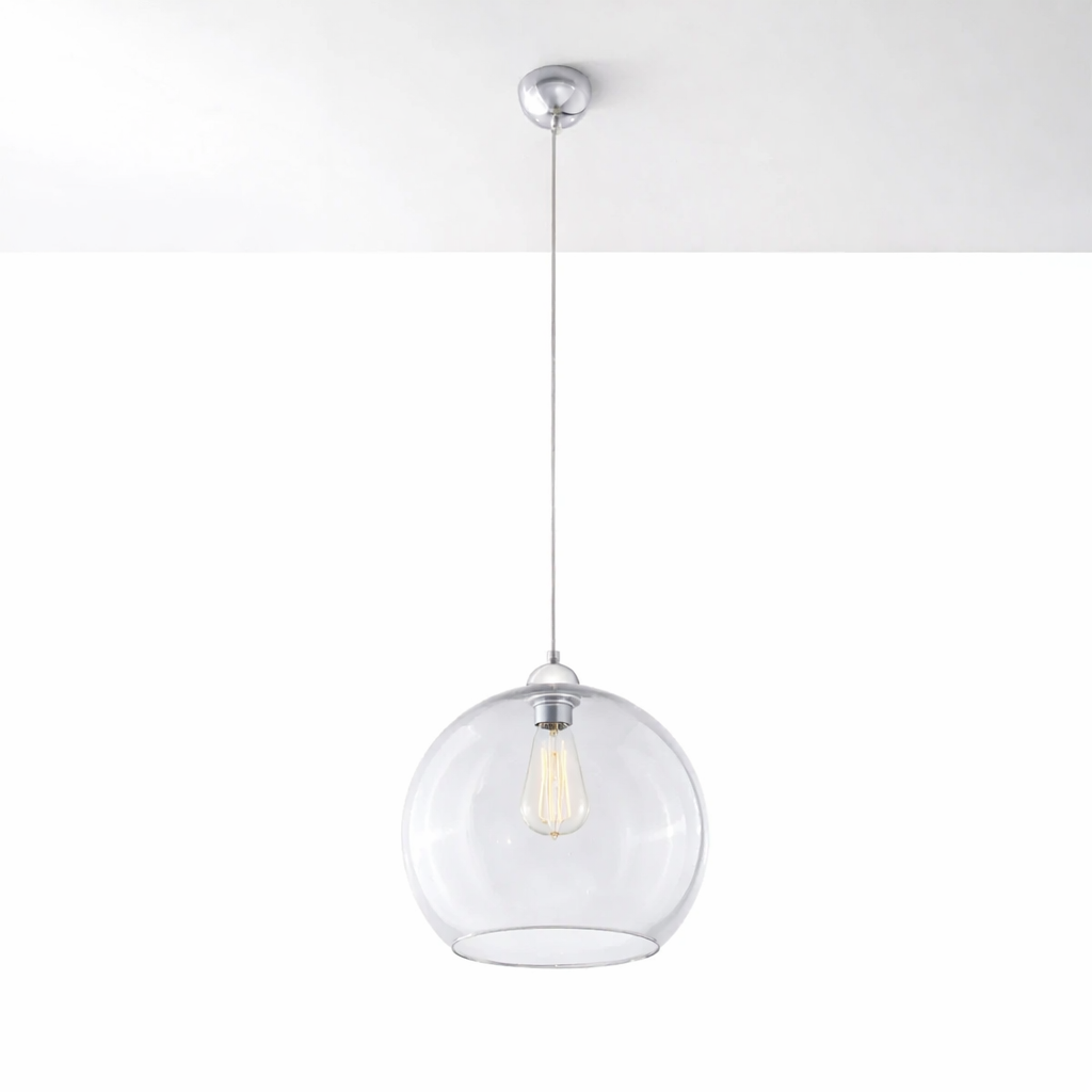 clear glass pendant filament bulb kitchen island light
