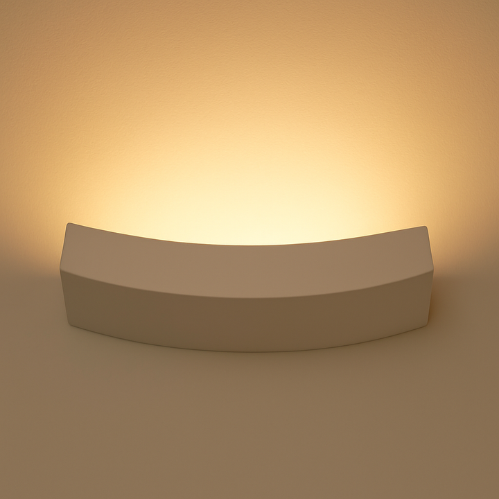 Langley wall light with warm upward glow