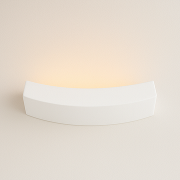 Langley Wall Light – Curved Plaster Design