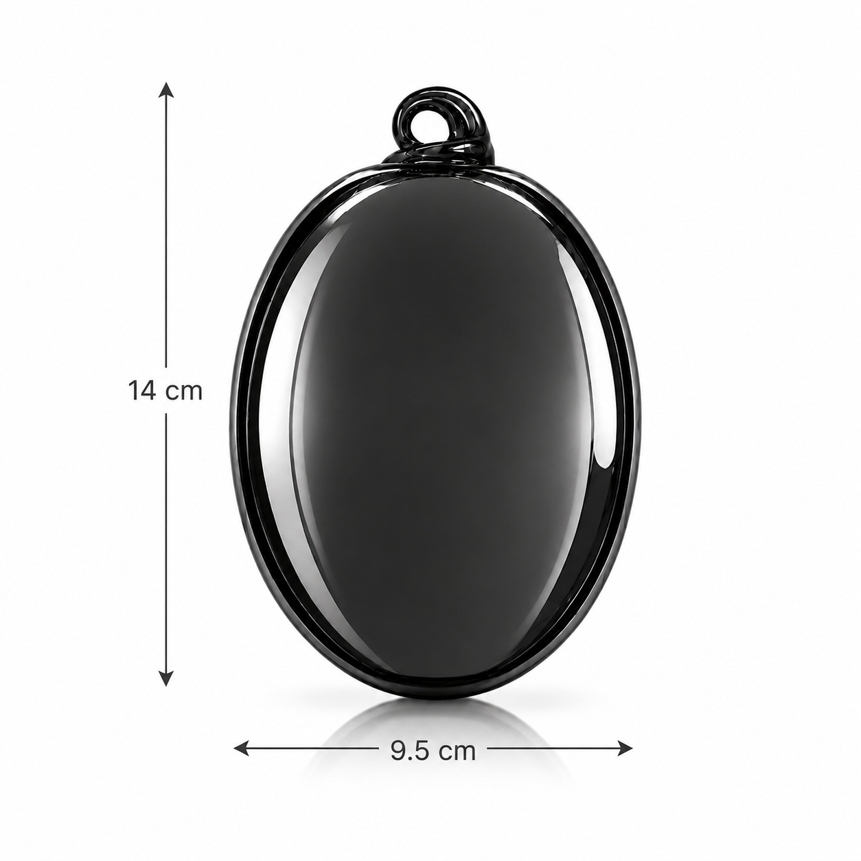 Loxton mirror black glass shade dimensions