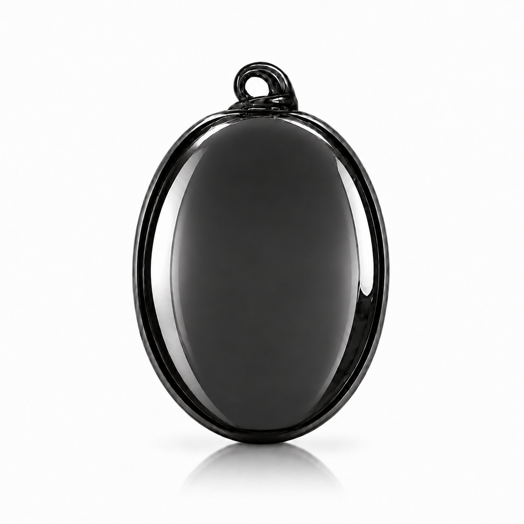 Loxton mirror black glass shade