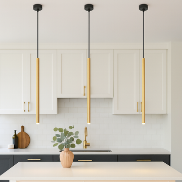 Lisbon Slim Gold Pendant Light