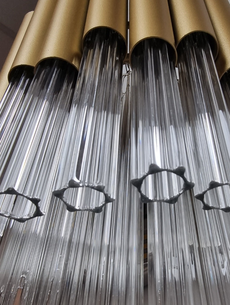 Murcia Wall Light – Gold & Ribbed Glass