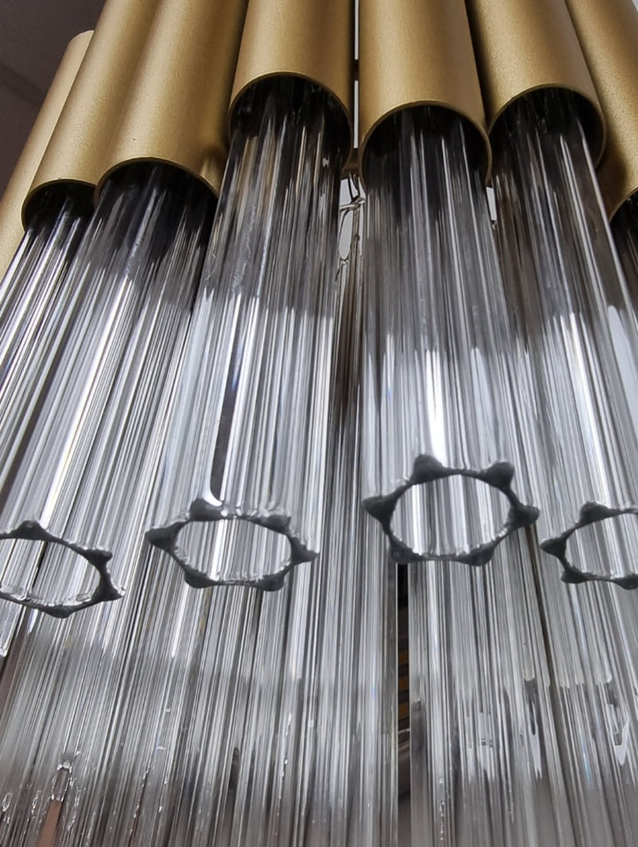 Murcia Wall Light – Gold & Ribbed Glass