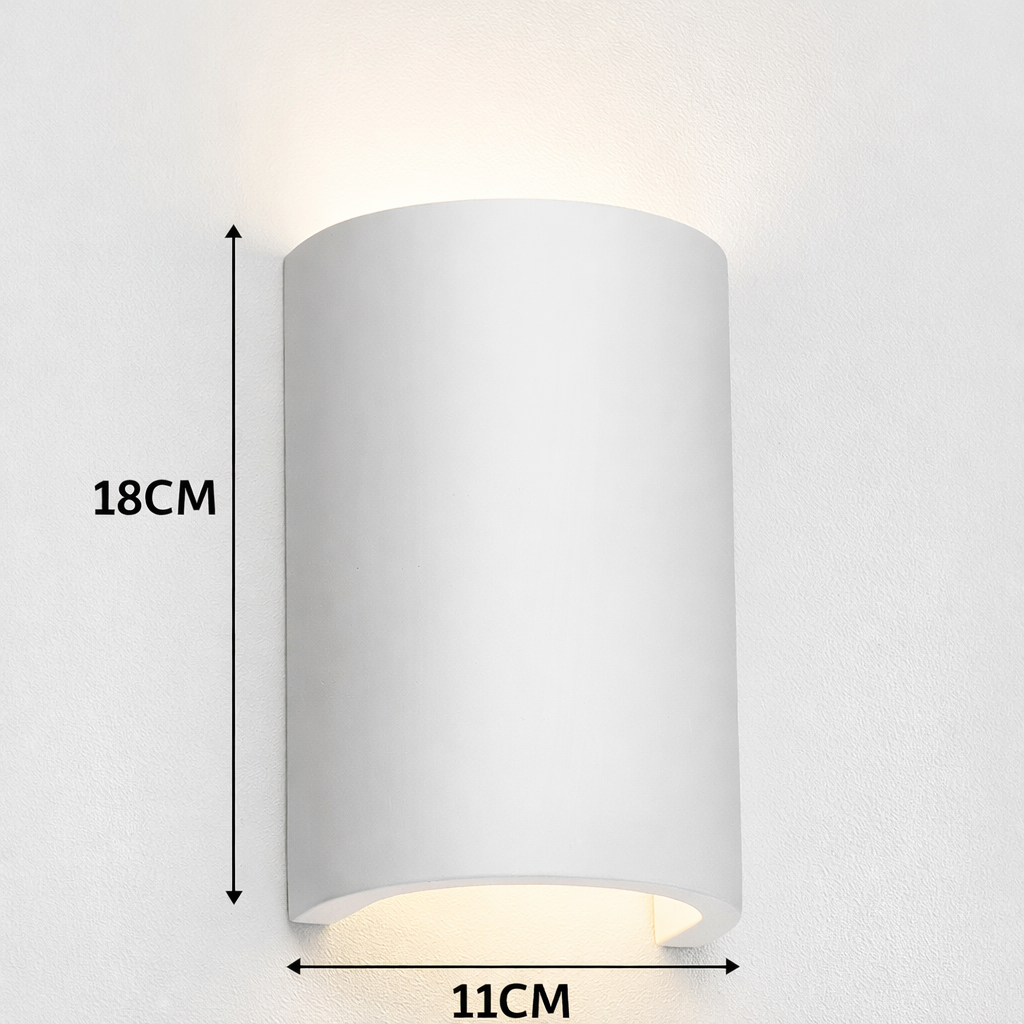 Parkes ceramic wall light dimensions 18cm