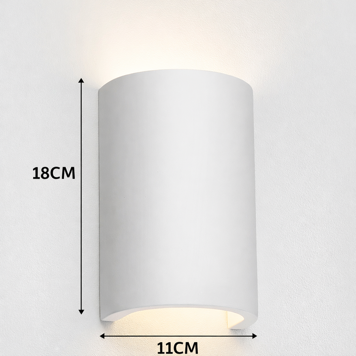 Parkes ceramic wall light dimensions 18cm