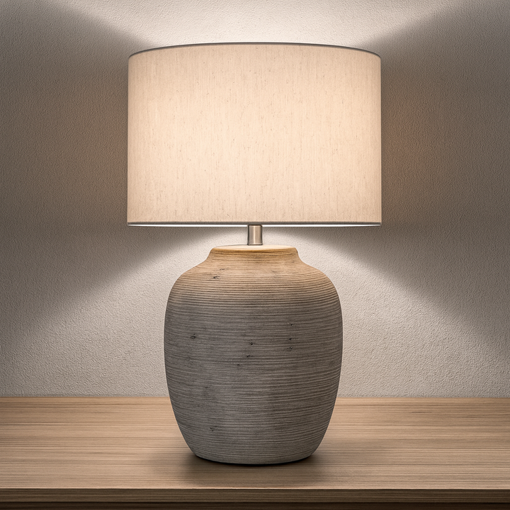Remy Grey Stone Table Lamp