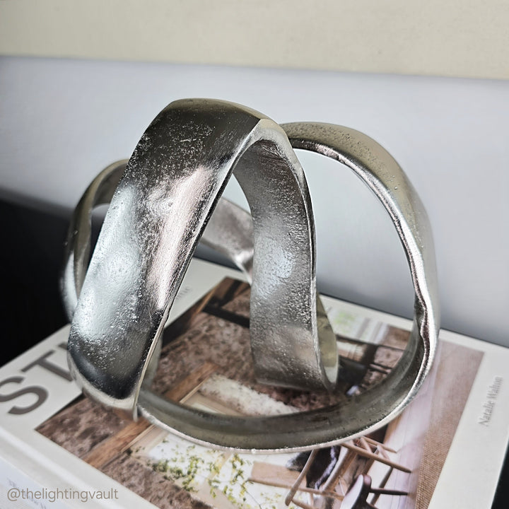 Silver Knot Sculpture