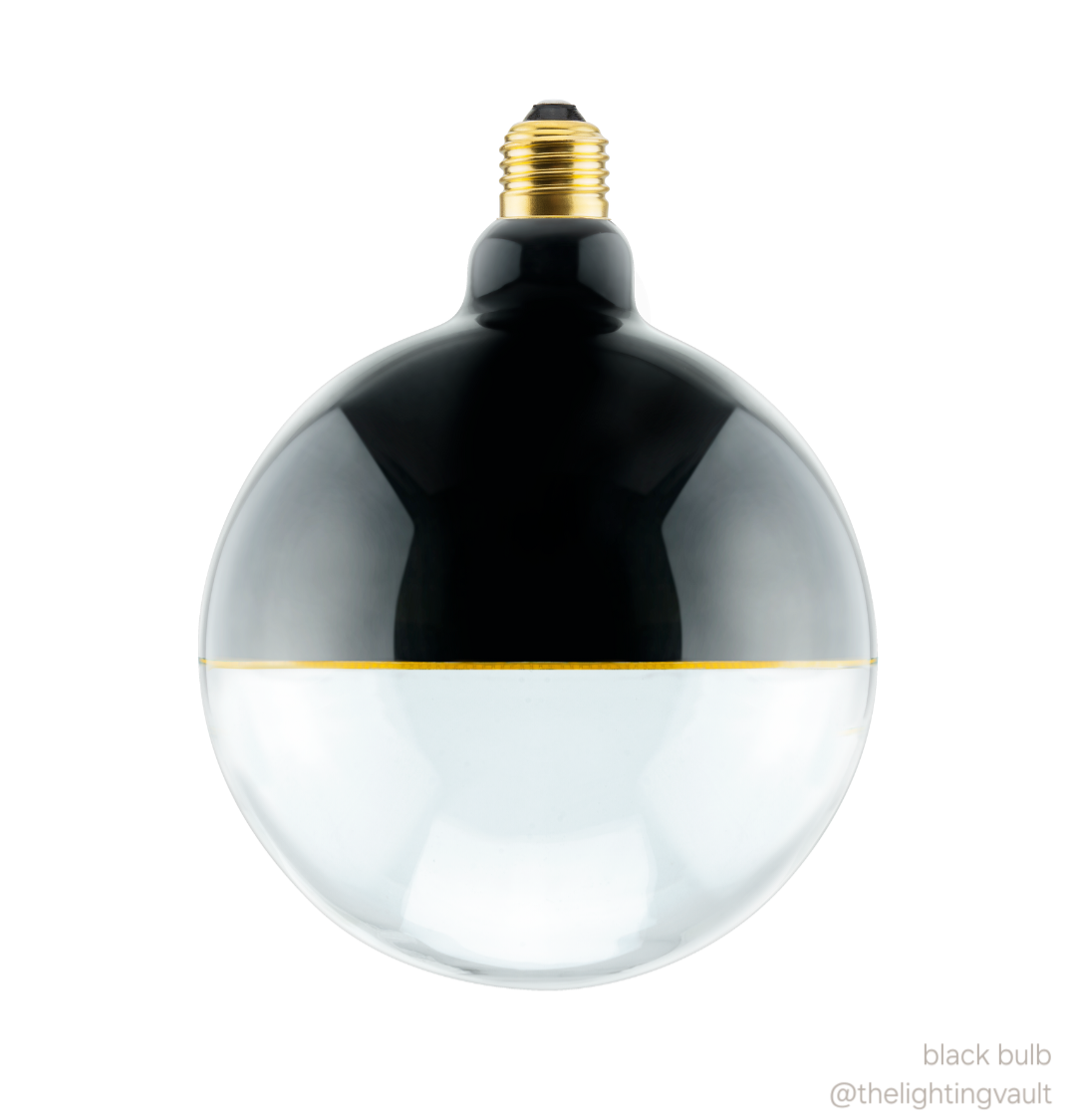 Roma Black Globe Light Bulb - 3 SIZES