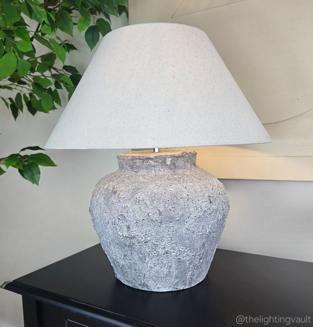 Dawson Grey Stone Table Lamp
