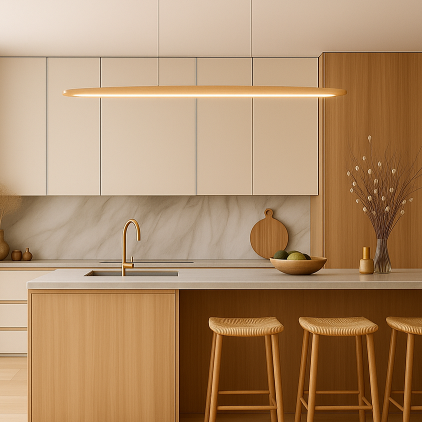 Ceduna Wooden LED Pendant Bar
