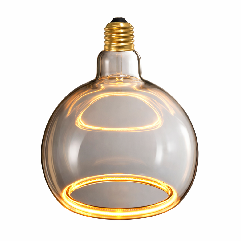 Roma 150mm smoked LED light bulb modern lighting
