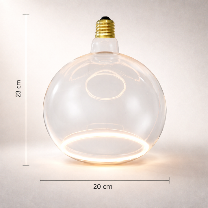 Roma 200MM XXL Globe Light Bulb Clear