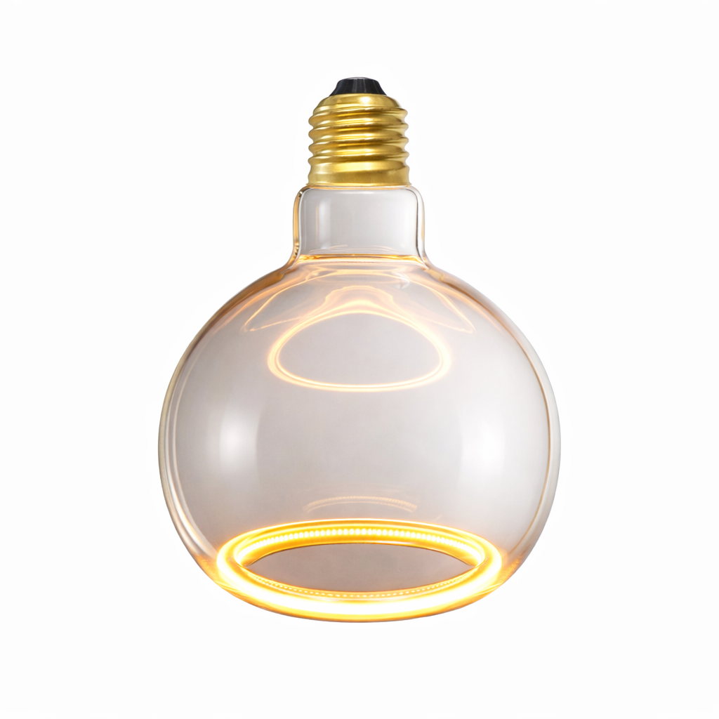 Translucent Led Rectangular Bulb Roma 80mm Clear Glass Globe LED Bulb | 2200K – The Lighting Vault