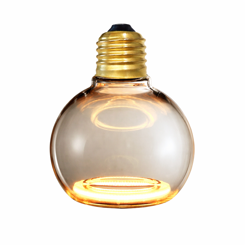 Roma 80mm smoked LED light bulb modern lighting