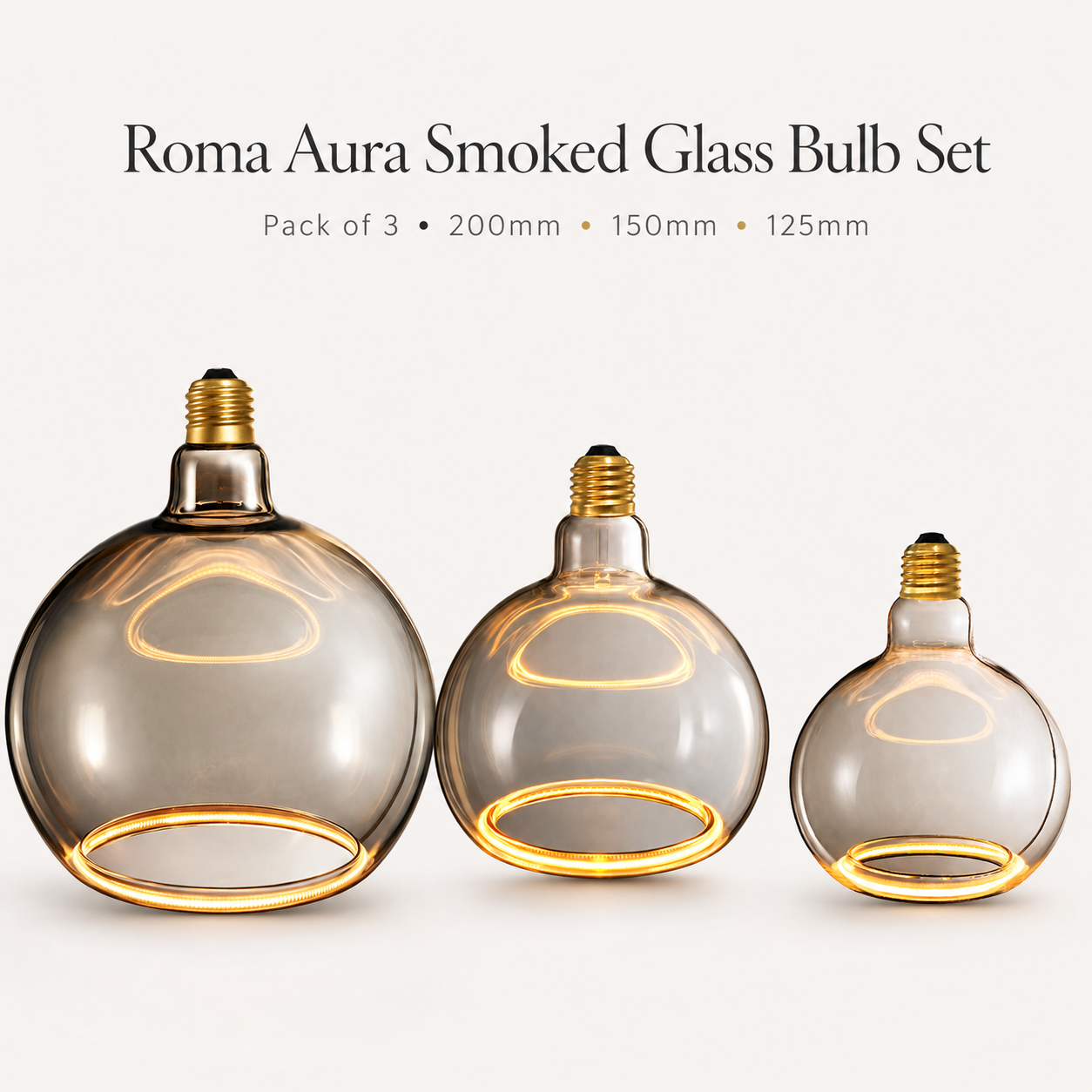 Smoked Roma Aura bulb set