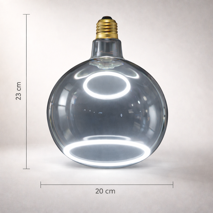 Roma Graphite 200mm bulb 23cm height