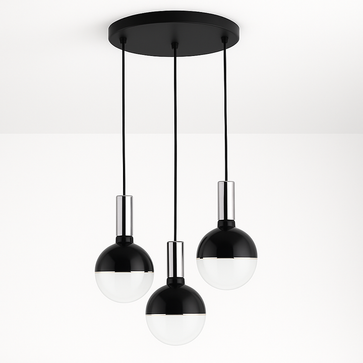 Roma Luxe 3 Light mirror silver caps