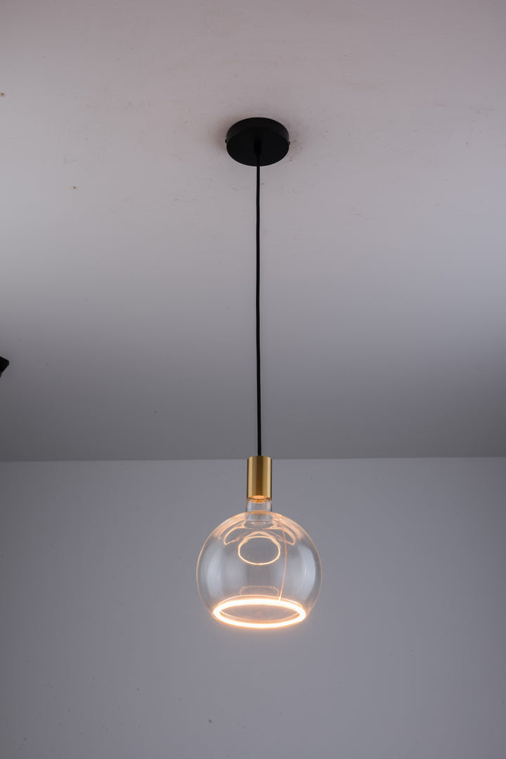 Roma Single Pendant – Aura Ring LED Bulb