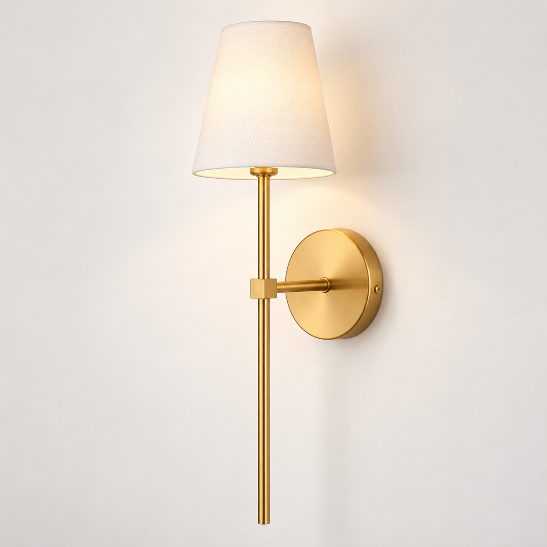 ronda-gold-wall-light-white-fabric-shade-1