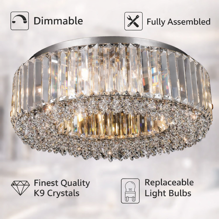 Salzburg Small Crystal Polo Flush