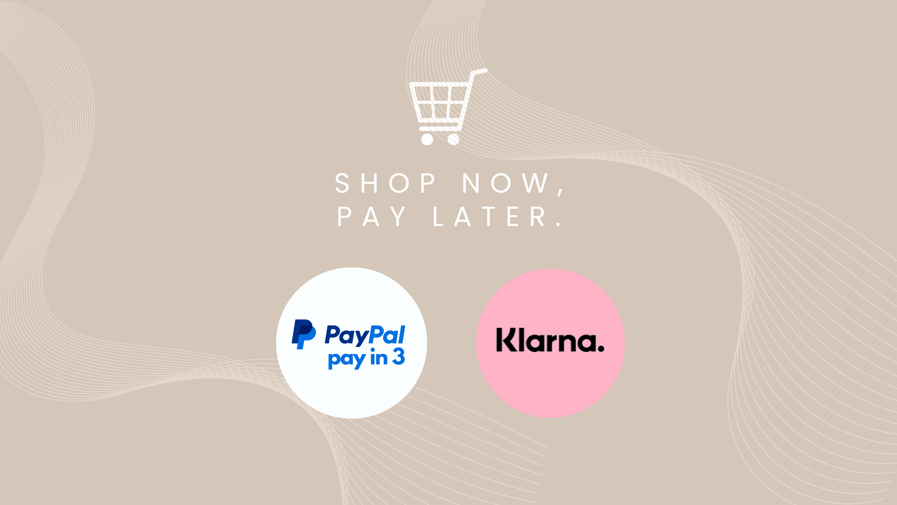 Shop now pay later PayPal Klarna banner
