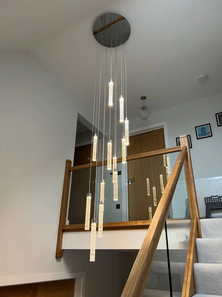 Sydney Large Modern LED Spiral Staircase Pendant Light