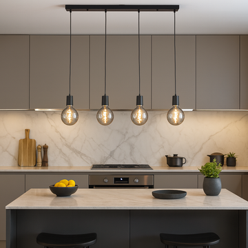 Tiber 4-Light Pendant Bar – Modern Linear Ceiling Light