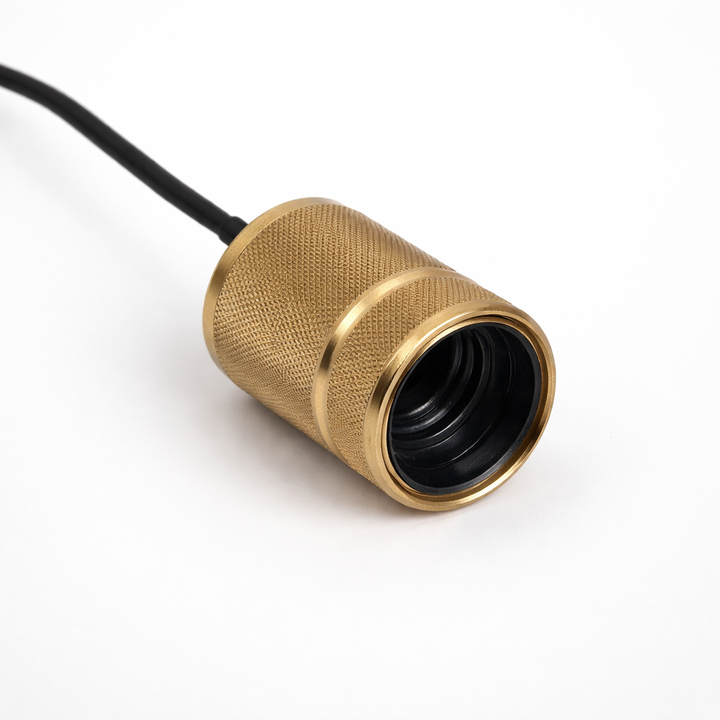 Knurled Pendant Light Suspension – Luxury Metal Lamp Holder