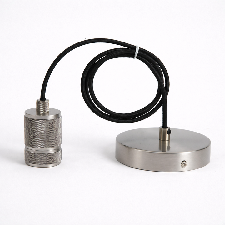 Knurled Pendant Light Suspension – Luxury Metal Lamp Holder