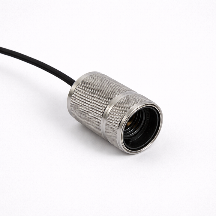 Knurled Pendant Light Suspension – Luxury Metal Lamp Holder