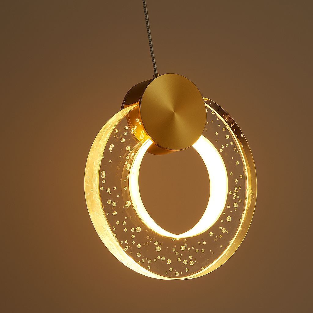 Toledo Pendant Light – Solid Glass Bedside Pendant