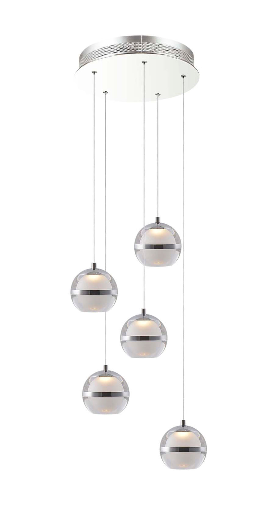 Forbes LED Staircase Pendant Silver