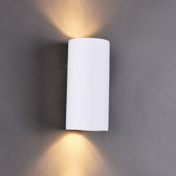 Denham Cylinder Up and Down Plaster Wall Light