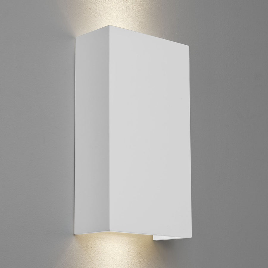 Rectangular ceramic plaster Wall Light