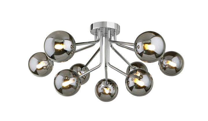 Melbourne 9lt Semi Flush Silver