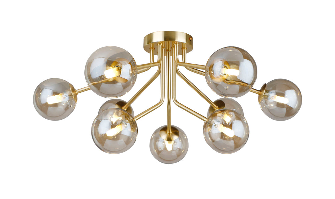 Melbourne Large Semi Flush Gold - 3 OPTIONS