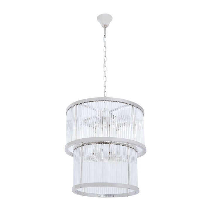 Lucia Two Tier Chandelier Silver