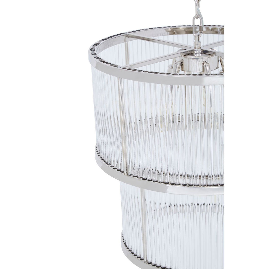 Lucia Two Tier Chandelier Silver