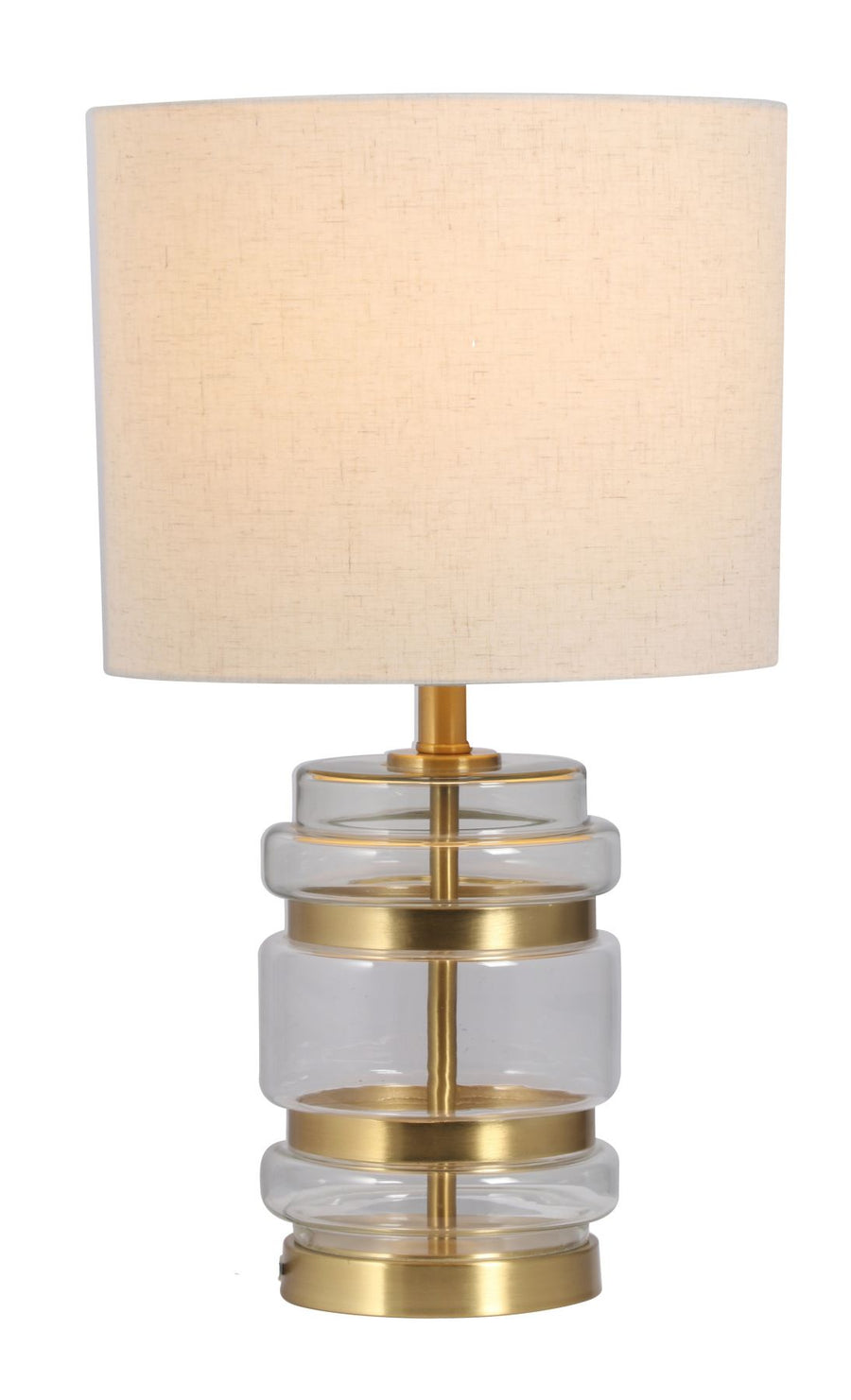 Gabriela Large Gold And Glass Table Lamp