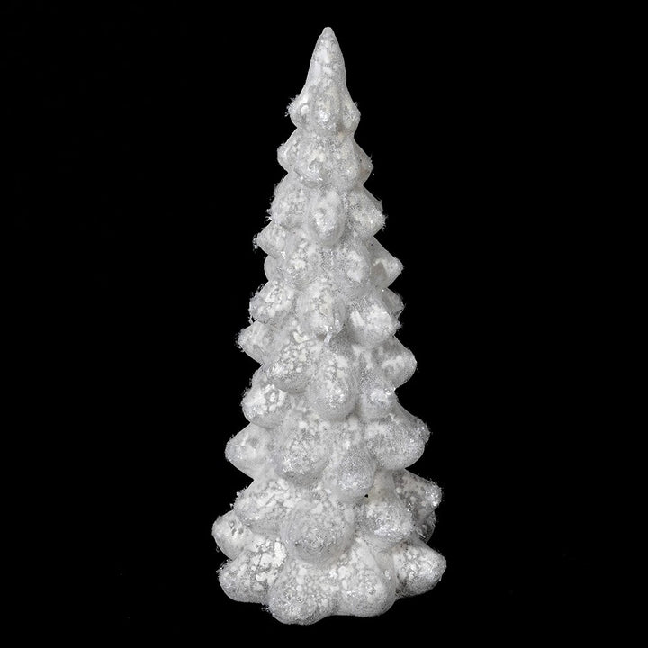 Frosted Glass Christmas Tree With Lights - 2 SIZES